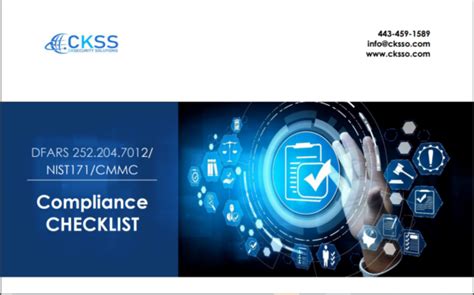 Nist 800 171 Cmmc Compliance Checklist Cksecurity Solutions