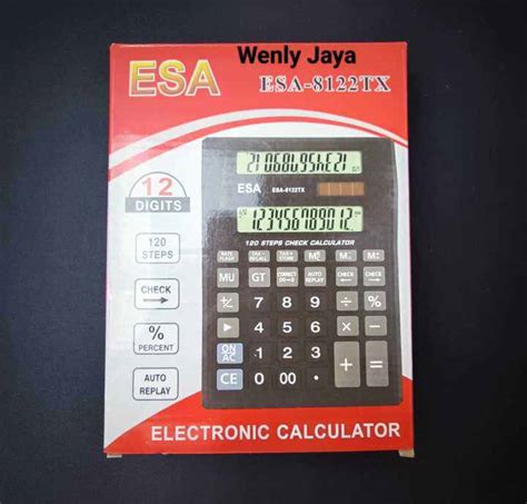 Kalkulator Esa Calculator Digit Kalkulator Layar Ukuran Besar