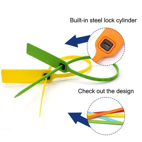 Self Locking Disposable Security Plastic Custom Plastic Seal Security