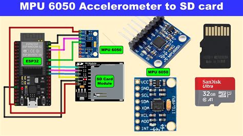 Mpu 6050 Sd Card Esp32 Esp32 Gyroscope Accelerometer Project Sd Card Logging With Mpu6050