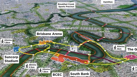 Brisbane Olympics Designers Reveal 9km Walking Loop Around Queensland