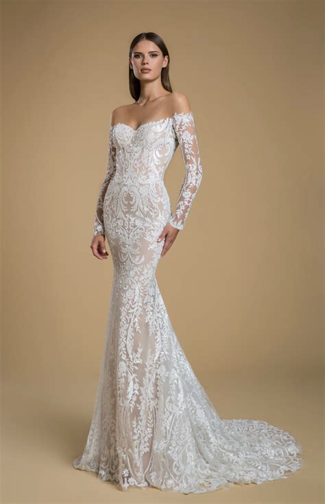 Love By Pnina Tornai Style 14862OFF THE SHOULDER LONG SLEEVE SEQUIN