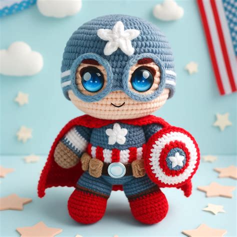 Captain America Amigurumi Crochet Pattern Ideas