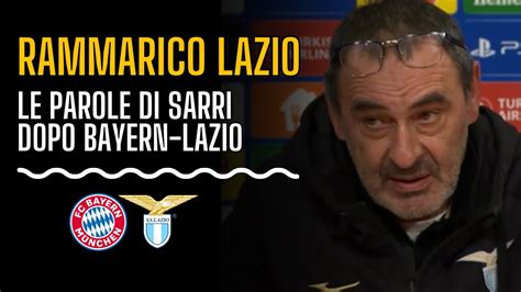 Le Parole Di SARRI Dopo La Sconfitta Della LAZIO In CHAMPIONS