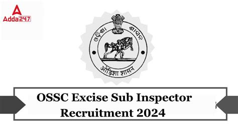 Ossc Excise Sub Inspector Exam Date 2024 Exam Pattern Syllabus