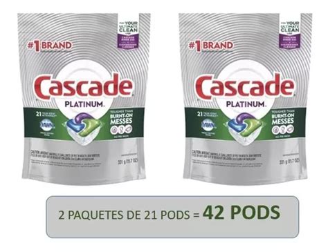 Cascade Platinum Detergente Para Lavavajillas Pzas Meses Sin Inter S