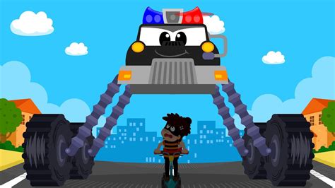 Monster Super Police Car | Let’s Go! Special Police Squad | Car Song | Nursery Rhymes & Kids ...