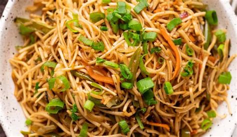 Vegetable Hakka Noodles Restaurant Style My Food Story