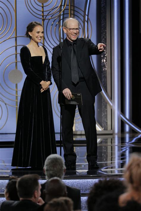 Natalie Portman And Ron Howard Golden Globes Presenters The