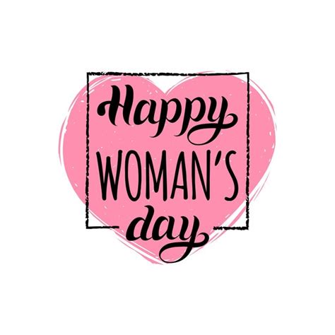 Premium Vector Vector Happy Womans Day Handwritten Lettering Card Vintage Calligraphy 8 March