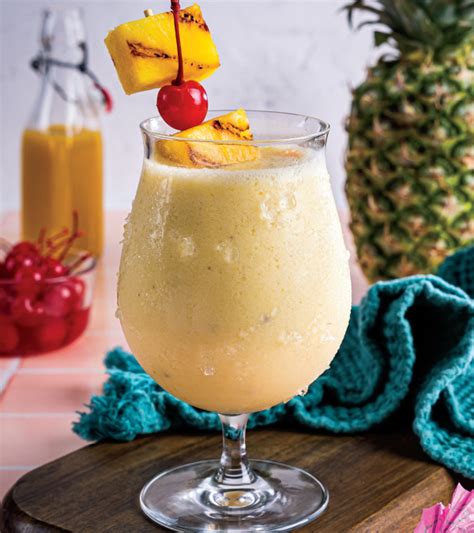 Grilled Pineapple Mock Colada