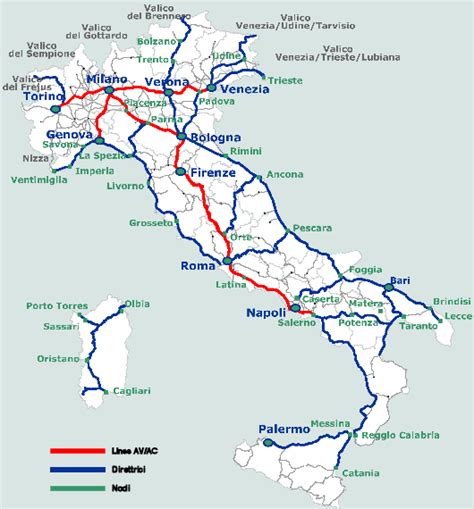 Italian Rail Map Travel With Lucas