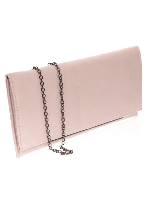 Suede Effect Clutch Nude AD NUDE