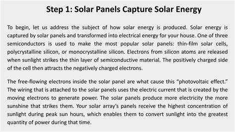 How Does Solar Energy Work Step By Step Guidepptx Free Download