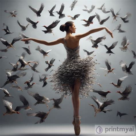 Bird Dancer Art Masterpiece Printmyai