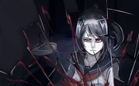 1920x1080px 1080p Free Download Yandere Anime Girl Shattered Glass