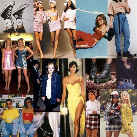 90s Fashion Mood Board Fashion Casual Attire For Women 90s Fashion