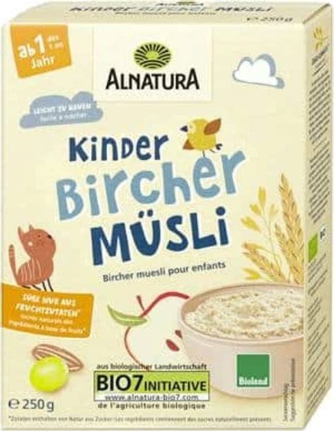 Alnatura Bio Kinder Bircher Müsli 250 g Piccantino Onlineshop Österreich