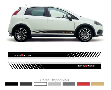 Adesivo Faixa Lateral Fiat Punto Sporting Imp137 R 45 90 Em Mercado