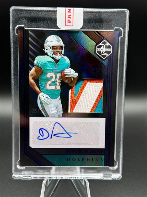 Devon Achane Limited Amethyst Spotlight Rpa Auto Patch