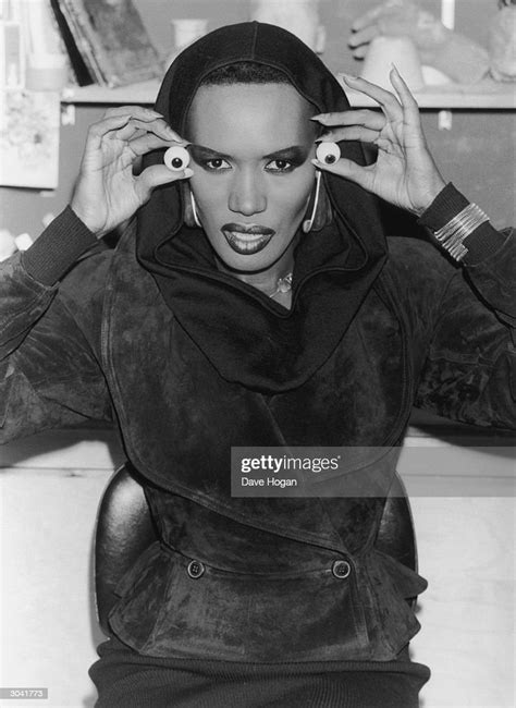 Singer And Actress Grace Jones Visits Madame Tussauds To Pose For A