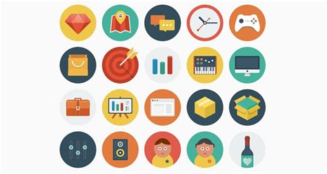 Roundup 23 Best Flat Icon Packs Whsr