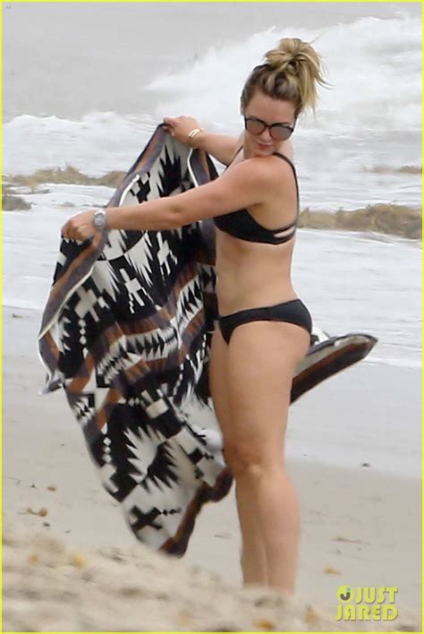 Hilary Duff Hits The Beach In Her Bikini On Labor Day Photo