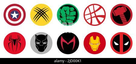 Marvel Villain Logos