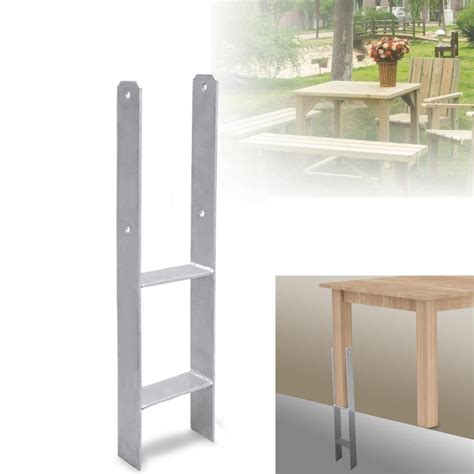 Ancrage H Support De Poteau Galvanis Chaud Pergolas Mm Cl Ture