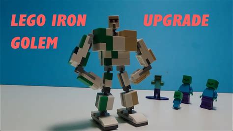 Lego Minecraft Iron Golem Upgrade Tutorial Youtube