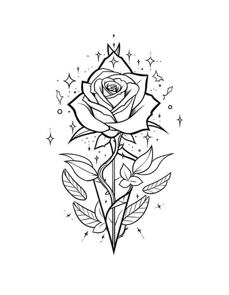 Tattoo Coloring Pages Free Printable PDF