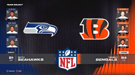 Seattle Seahawks Vs Cincinnati Bengals Week Simulation Nfl