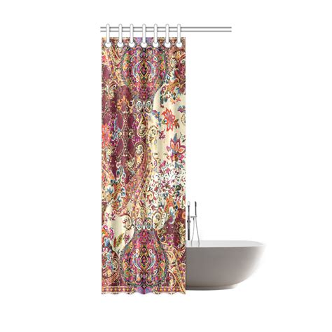 Vintage Jacobean Floral Tapestry Shower Curtain X Id D