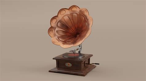 Gramophone Model 3D Model - TurboSquid 2186367