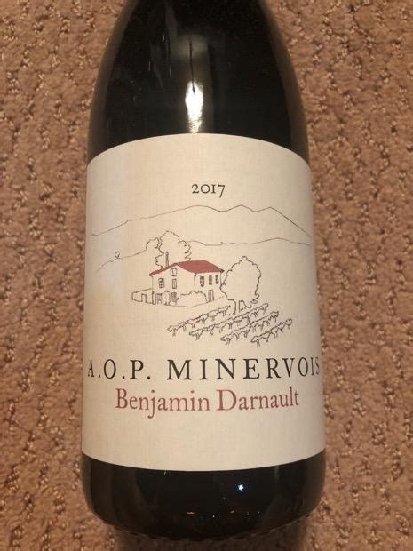 2017 Benjamin Darnault Minervois France Languedoc Roussillon