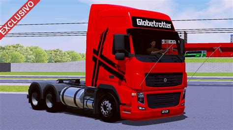 Skin Volvo FH Vermelho Faixa EXCLUSIVO Skins Games Truck