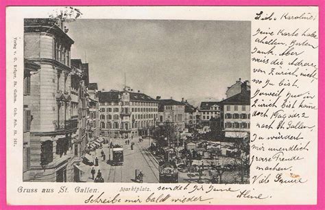 Gruss Aus St Gallen Marktplatz Gel Leuchtkarte Kaufen Auf Ricardo