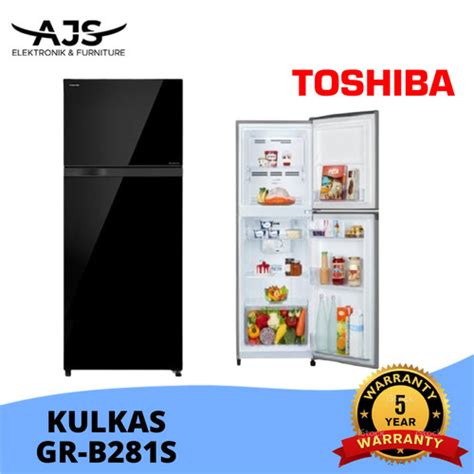 Jual KULKAS TOSHIBA 2 PINTU GR B 281 S 226 L INVERTER Jakarta Barat