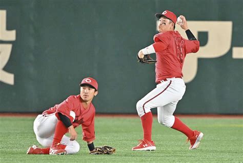 広島、内野陣の絶妙連係！大ピンチの1死二、三塁が一瞬で併殺チェンジ：中日スポーツ・東京中日スポーツ