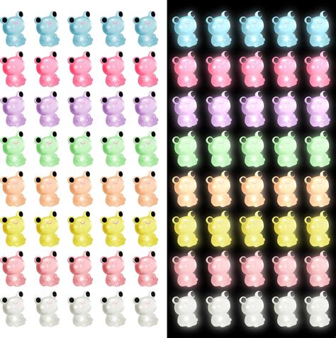 Amazon Tfgdfs 120Pcs Luminous Resin Mini Frogs Miniature