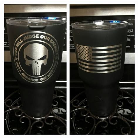 Custom Black Yeti Cup With American Flag Diy Tumblers Custom Tumblers