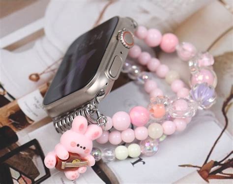 Bunny Beaded Apple Watch Band Cute Apple Watch Band Iwatch Series