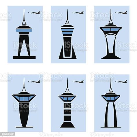 Ikon Menara Kontrol Ilustrasi Stok Unduh Gambar Sekarang Bandar