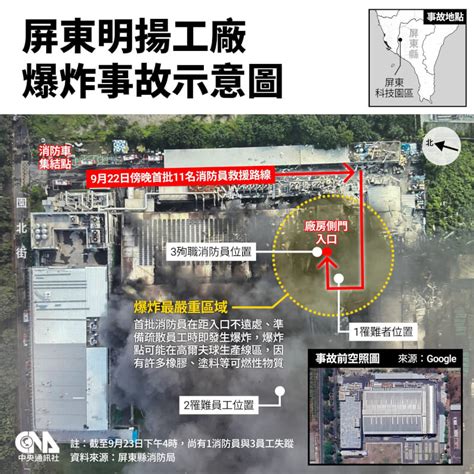 屏東工廠爆炸7死3失蹤 續搜2樓研判失聯者被壓住 社會 中央社 Cna