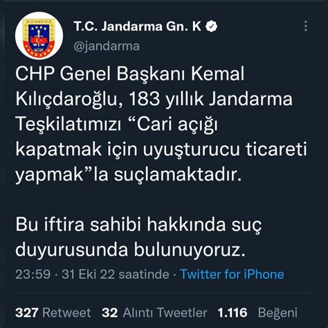 EHA MEDYA on Twitter EGM nin ardından Jandarma dan da Kılıçdaroğlu