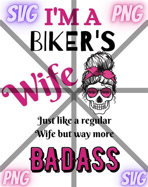 Svg Im A Bikers Wife Biker Woman Svg Girl Biker Svg Girl Riding Svg Motorcycle Svg