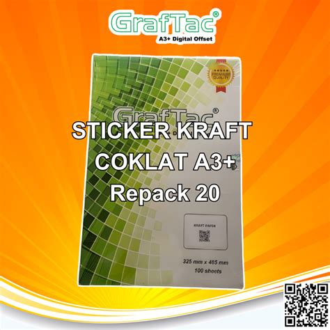 Jual Repack Graftac Stiker Kraft A Sticker Vintage Retro Recycle