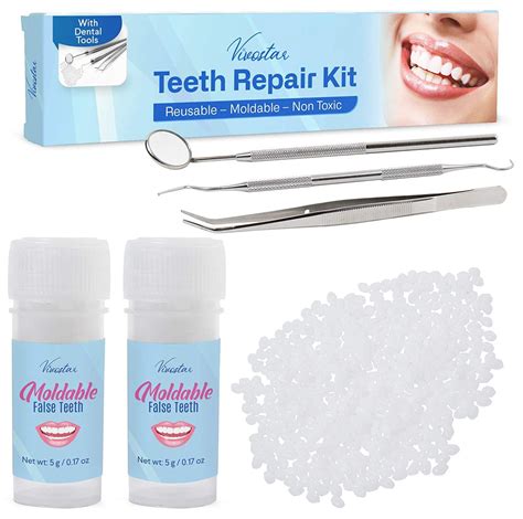 Teeth Repair Kit, Moldable False Teeth, with Dental Tools | Shop Today ...