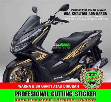 Jual Cutting Sticker Keren Pcx Pcx Hitam Merah Putih Grey Di