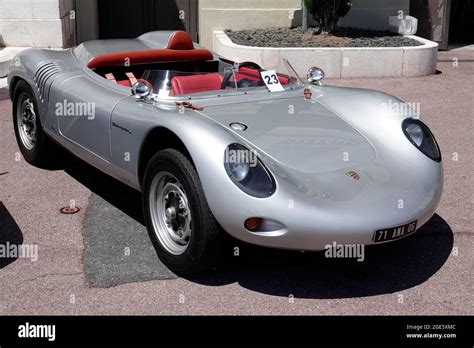 Sports Car Roadster Porsche 718 Rsk Spyder Classic Car Parked In